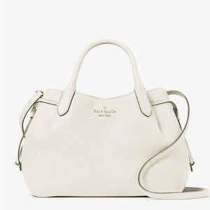 ♠️kate spade Dumpling Large Satchel Bag, Meringue White NWT